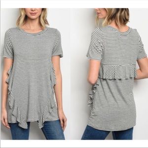 *LAST 2* Black & Gray Top (NWT)